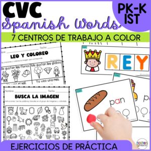 SPANISH CVC WORDS - Monosílabas- Vocabulario