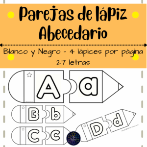 Juego de asociación de letras mayúsculas y minúsculas