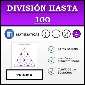 Trimino | División hasta 100 | Actividad Matemática
