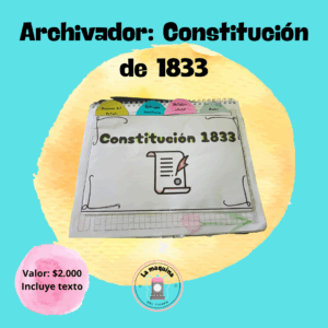 ARCHIVADOR: CONSTITUCIÓN 1833