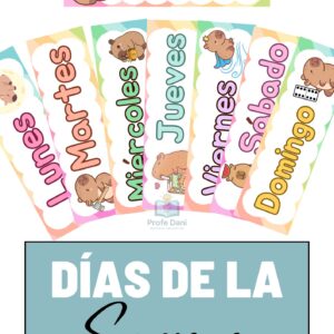 Días de la Semana - Capibara