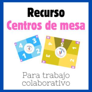 Centros de mesa para el trabajo colaborativo