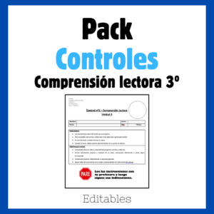 Pack evaluaciones 3º (Comprensión lectora)