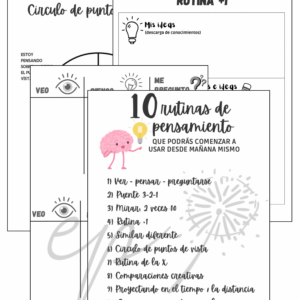 Cuadernillo 10 Rutinas de Pensamiento explicadas + 13 fichas imprimibles