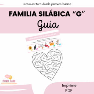 Guia letra G "GUE-GUI", "GE-GI" Y "GÜE-GÜI"